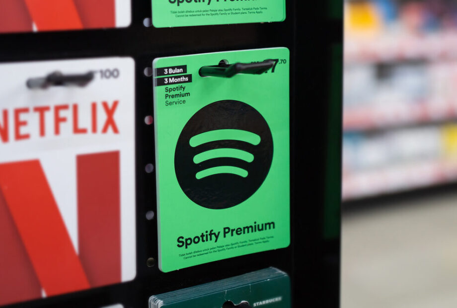 Grafico di Spotify con dati di crescita abbonati