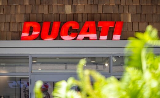 Logo Ducati su una moto